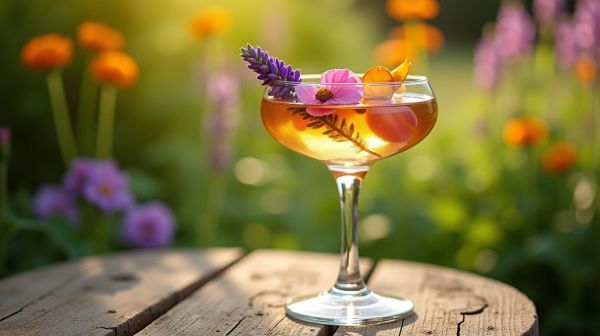 Les tendances cocktails fleuris : boissons instagrammables à base de fleurs comestibles